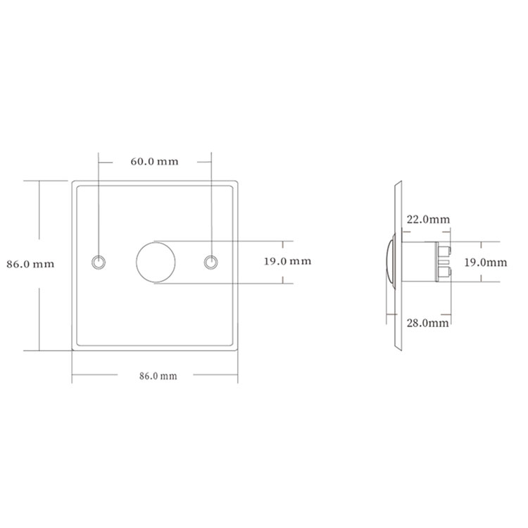 Access Control Exit Button S86(NO/COM) S86D(NO/NC/COM) - image 2