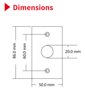 Outdoor Waterproof Exit Button S850M5-W - image 2