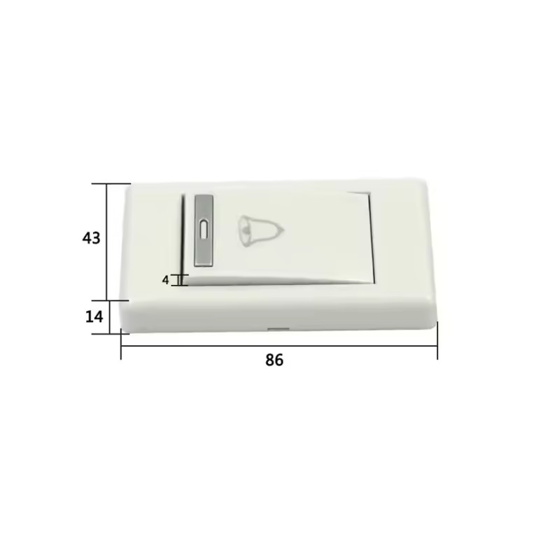 Plastic Surface Doorbell Button RS-K06 - image 2