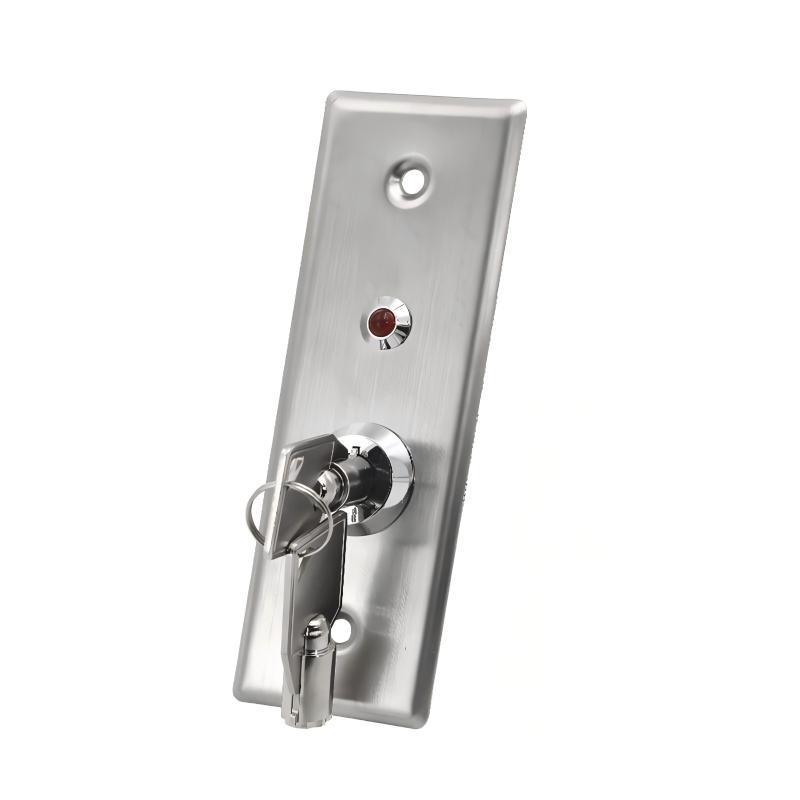 Key Switch Exit Button With Red Led Light S40KL - main image