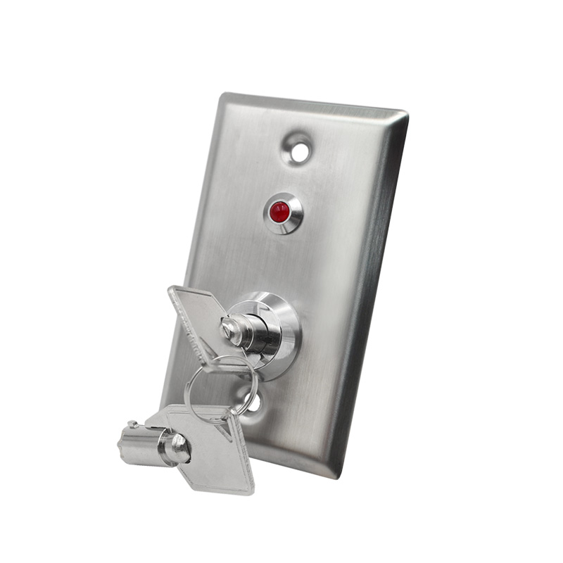 Key Switch Exit Button With Red Led Light S50KL - main image