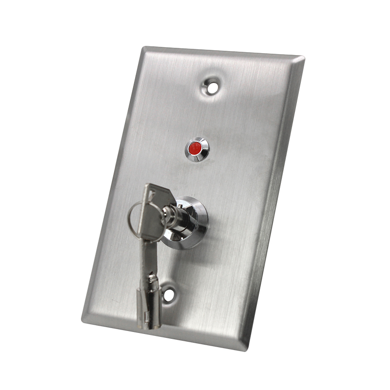 Key Switch Exit Button With Red Led Light S70KL - main image