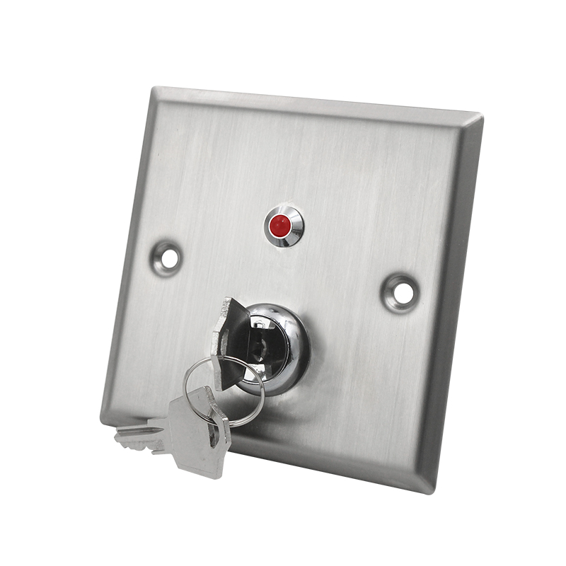 Key Switch Exit Button With Red Led Light S86KL - main image