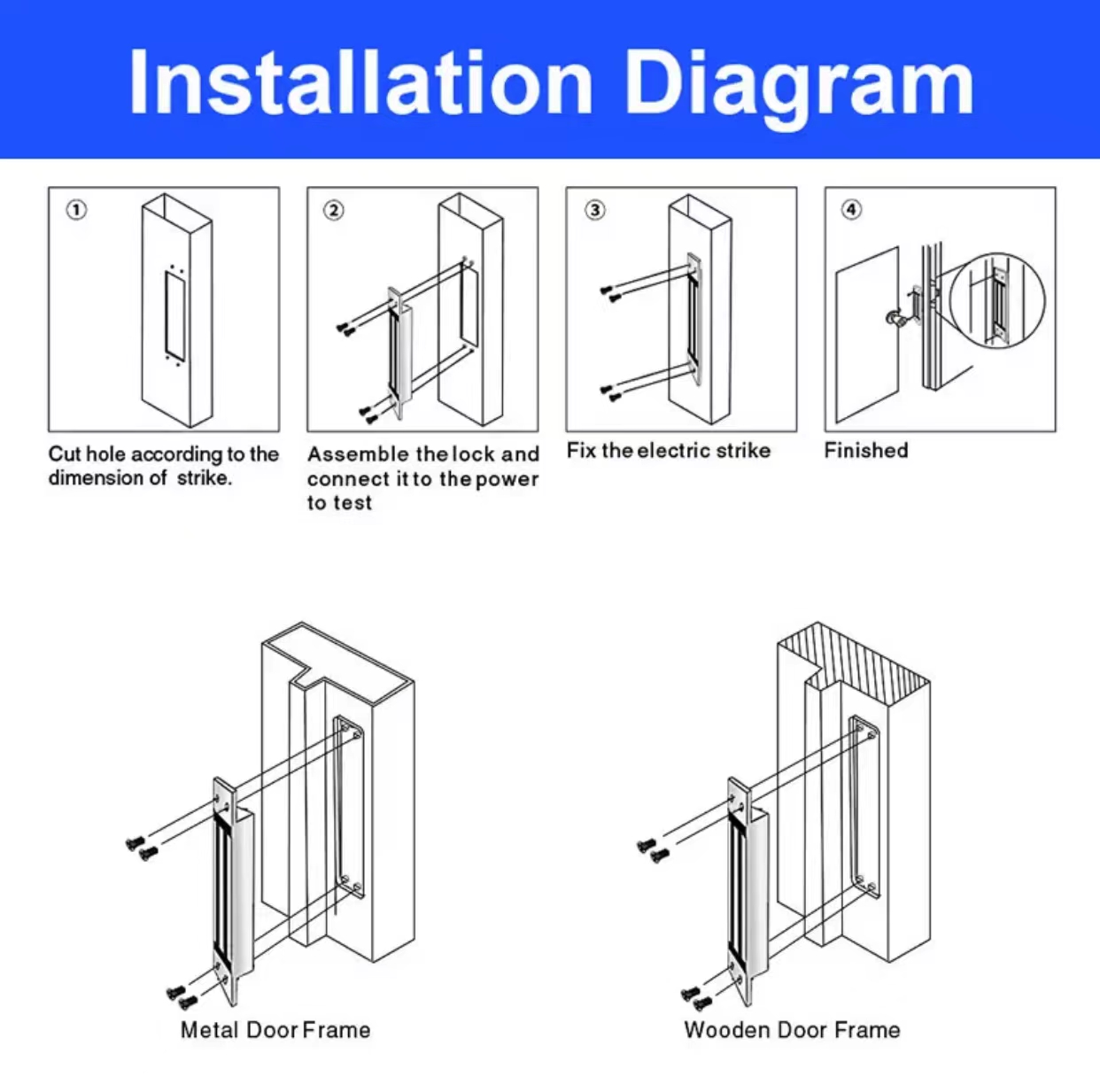 280KG/600Lbs Embedded Magnetic Door Lock - image 3