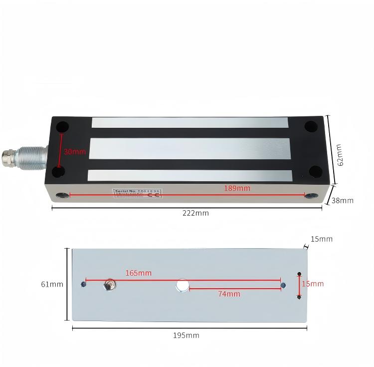 500KG 12V/24V Single Door Waterproof 4-Wire (with Threaded Port) - image 2